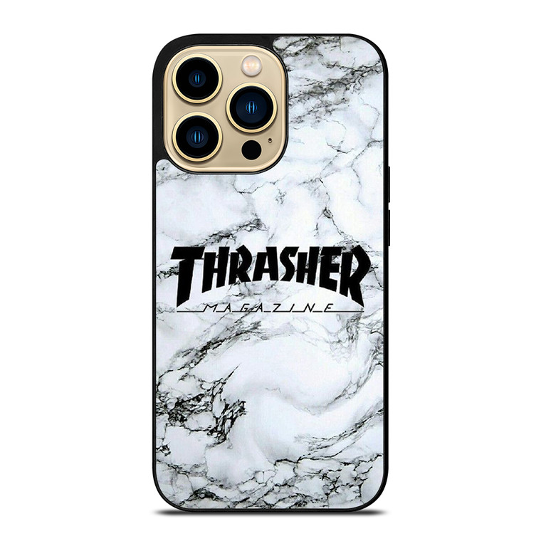 THRASHER SKATEBOARD MAGAZINE MARBLE iPhone 14 Pro Max Case Cover