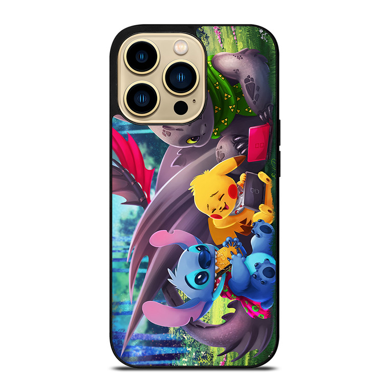 TOOTHLESS STITCH PIKACHU iPhone 14 Pro Max Case Cover