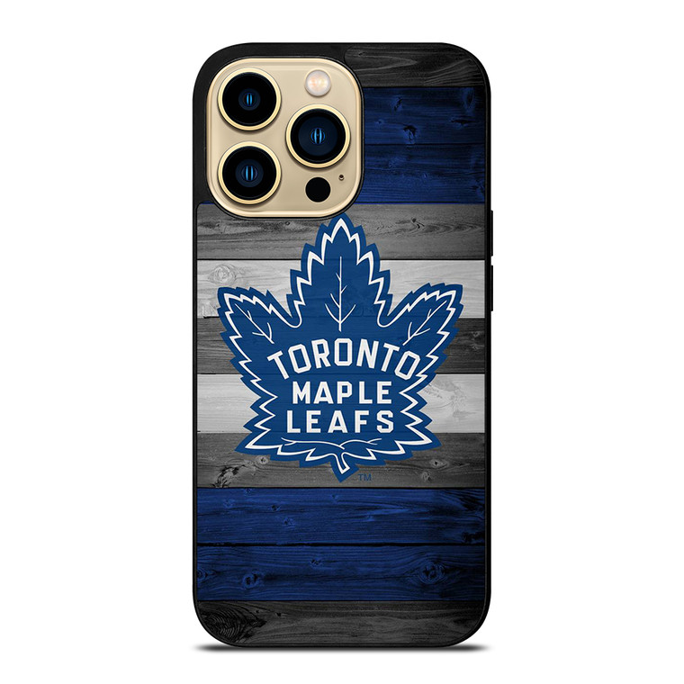 TORONTO MAPLE LEAFS WOODEN LOGO iPhone 14 Pro Max Case Cover