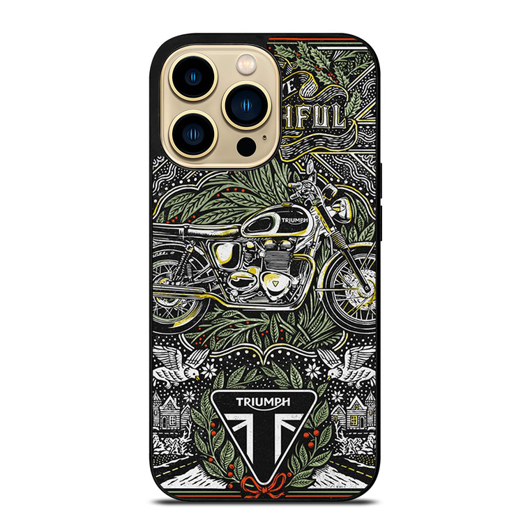 TRIUMPH MOTORCYCLE POSTER iPhone 14 Pro Max Case Cover