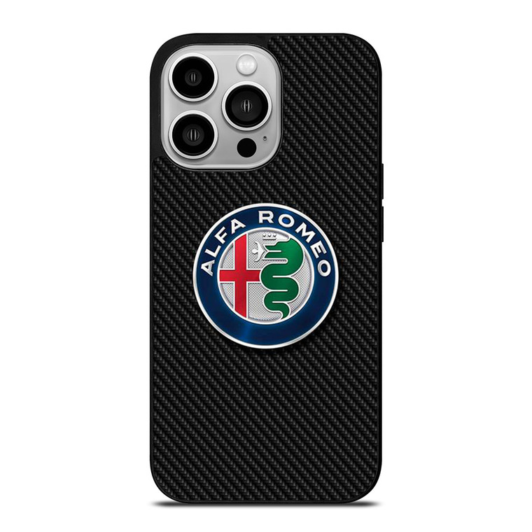 ALFA ROMEO CARBON iPhone 14 Pro Case Cover ALFA ROMEO CARBON iPhone 14 Pro Case Cover