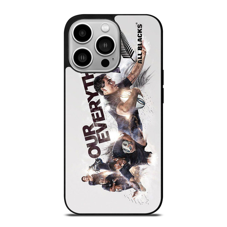 ALL BLACKS NEW ZEALAND RUGBY TEAM iPhone 14 Pro Case Cover