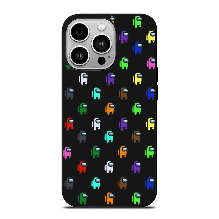 AMONG US GAME PATTERN iPhone 14 Pro Case Cover