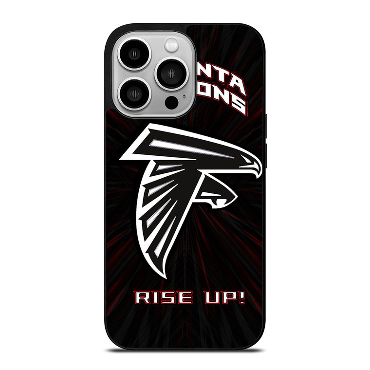 ATLANTA FALCONS RISE UP LOGO iPhone 14 Pro Case Cover