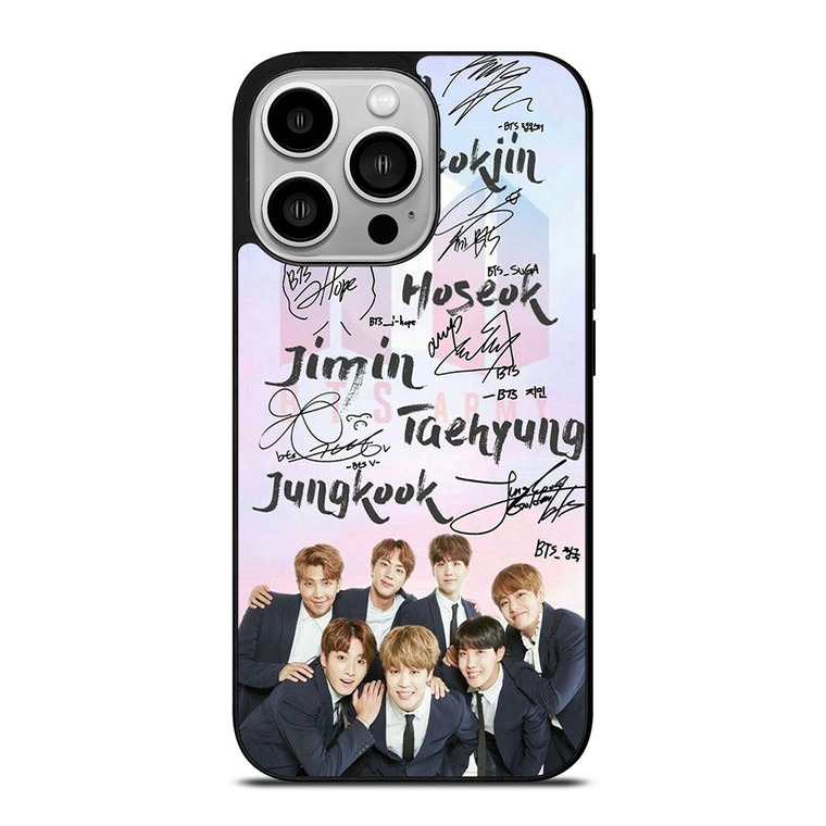 BANGTAN BOYS BTS SIGNATURE iPhone 14 Pro Case Cover