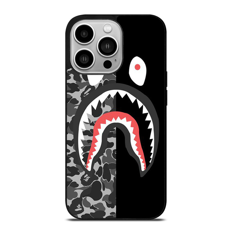 BAPE SHARK CAMO iPhone 14 Pro Case Cover