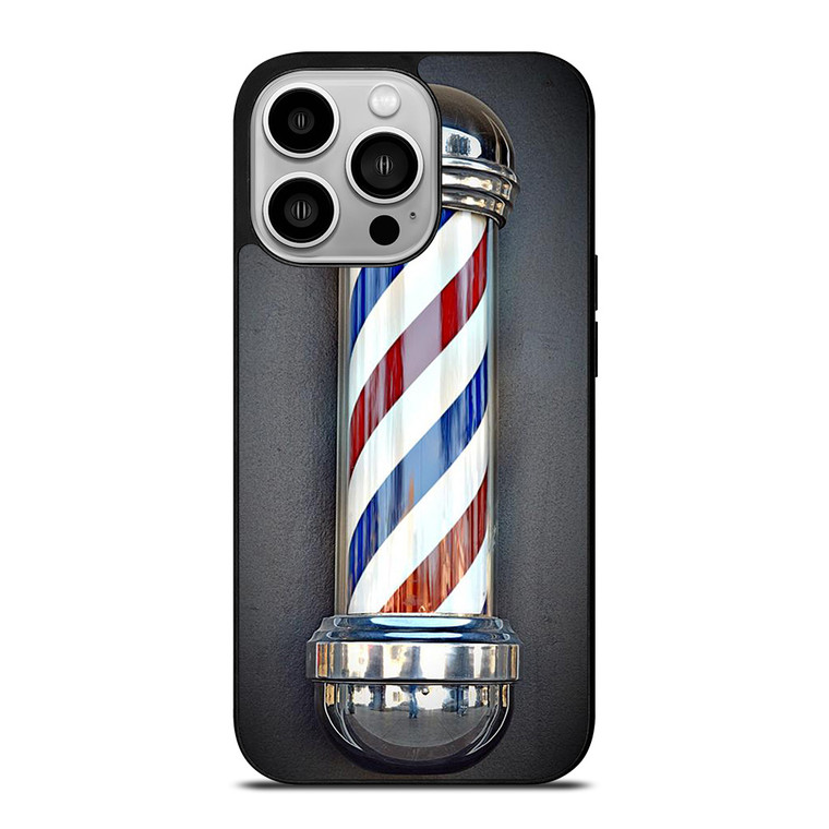 BARBER POLE HAIR CUT SYMBOL iPhone 14 Pro Case Cover