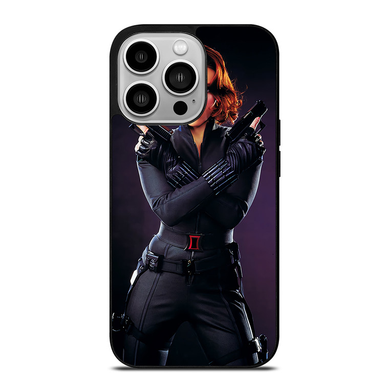 BLACK WIDOW SEXY GUN AVENGERS iPhone 14 Pro Case Cover