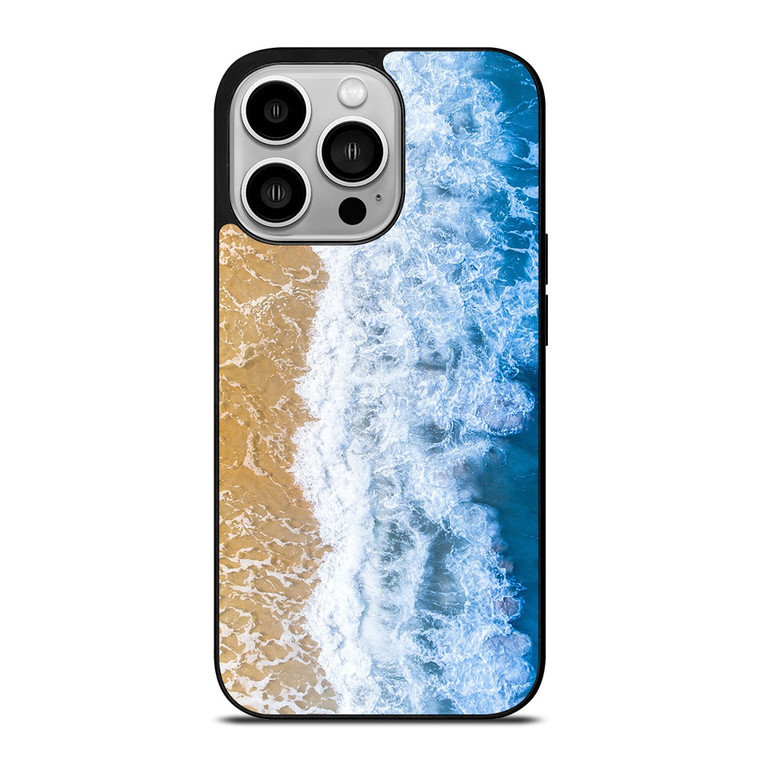 BLUE BEACH WAVES iPhone 14 Pro Case Cover