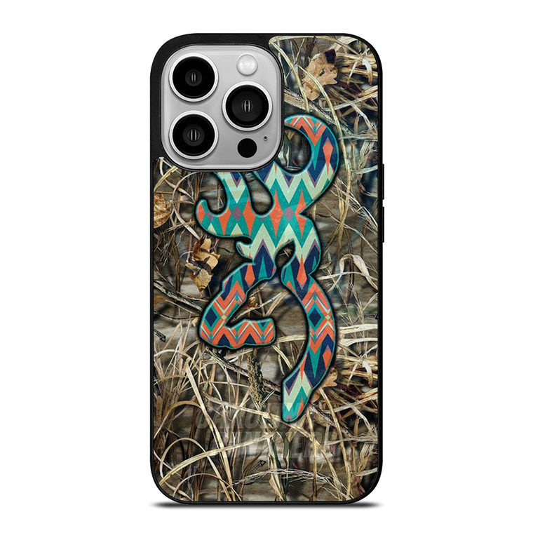 CAMO BROWNING LOGO iPhone 14 Pro Case Cover