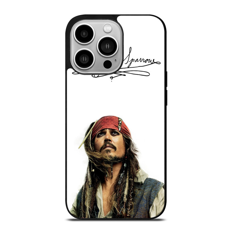 CAPTAIN JACK SPARROW PIRATES OF THE CARIBBEAN iPhone 14 Pro Case Cover