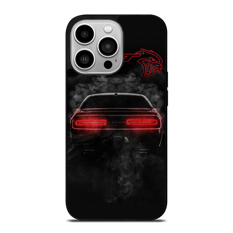 CHALLENGER HELLCAT BLACK DODGE SRT iPhone 14 Pro Case Cover