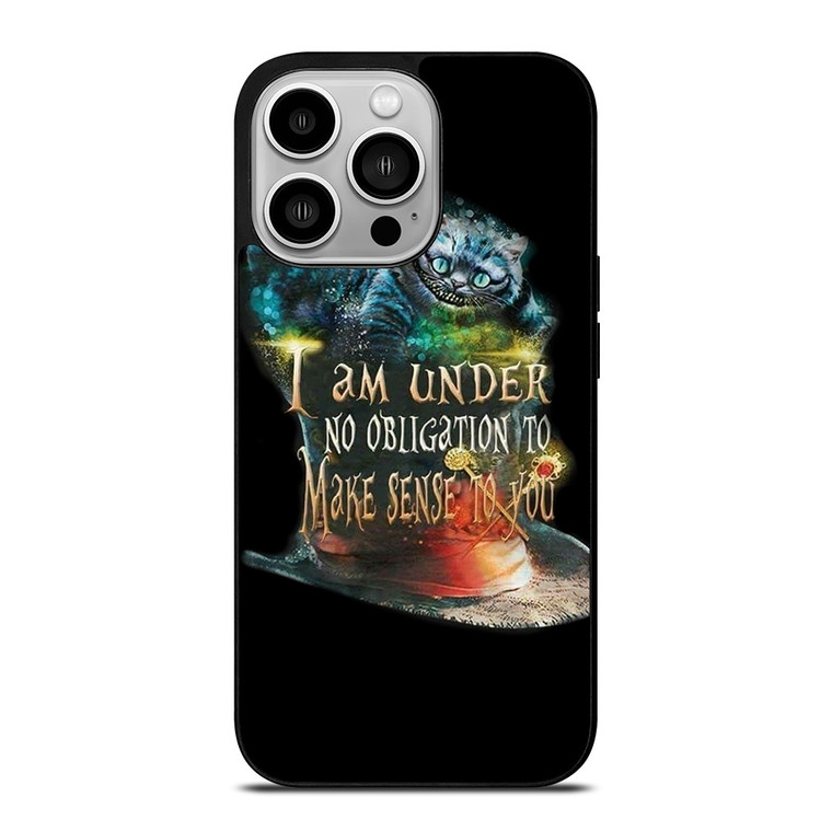 CHESHIRE CAT QUOTE ALICE IN WONDERLAND iPhone 14 Pro Case Cover