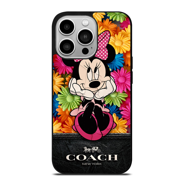 COACH MINNIE MOUSE FLOWER iPhone 14 Pro Case Cover