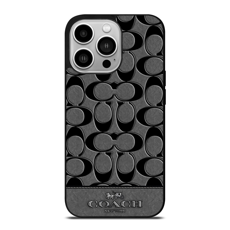 COACH NEW YORK GREY iPhone 14 Pro Case Cover