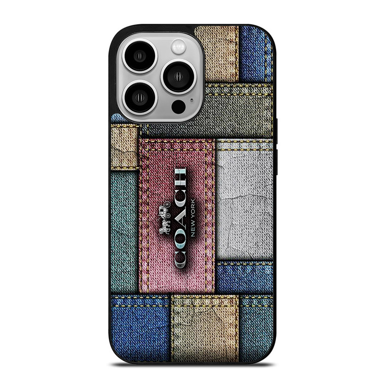 COACH NEW YORK LOGO JEANS  iPhone 14 Pro Case Cover