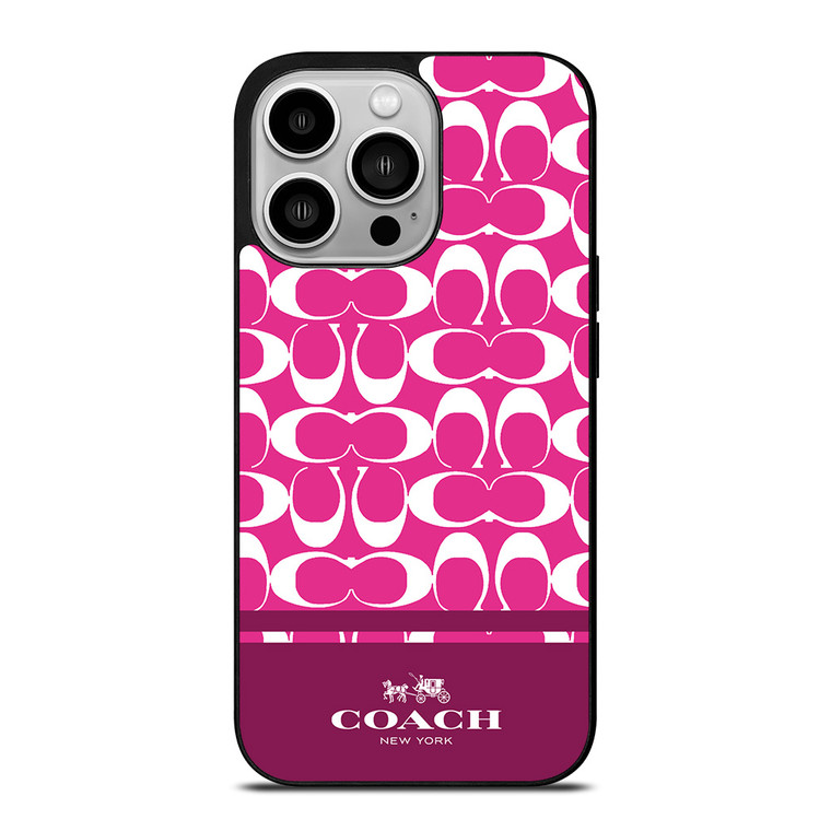 COACH PINK NEW YORK iPhone 14 Pro Case Cover