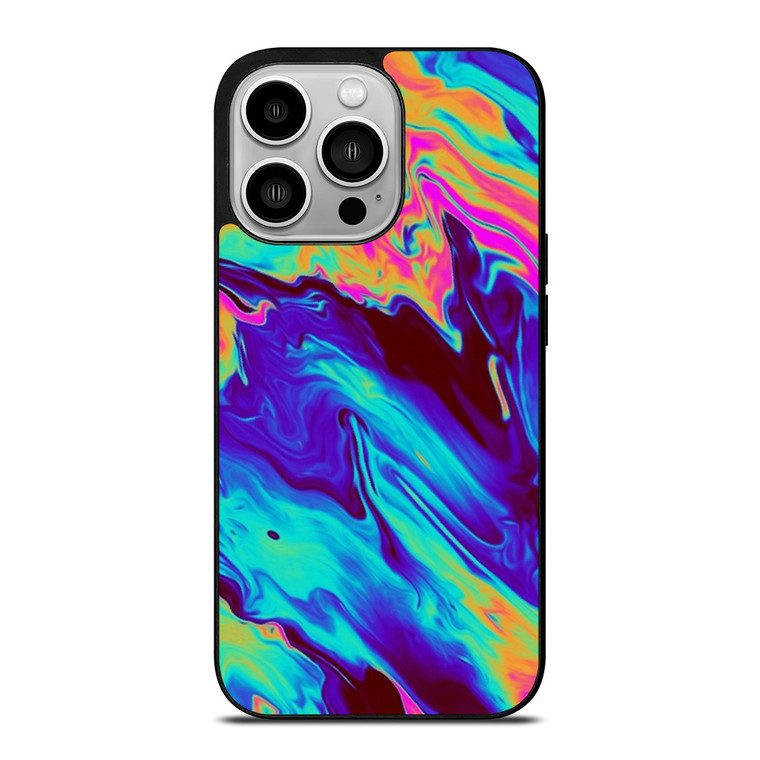 COLORFUL CHROME LIQUID iPhone 14 Pro Case Cover