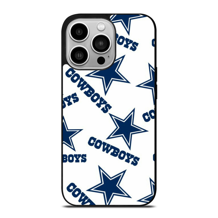 DALLAS COWBOYS LOGO PATTERN iPhone 14 Pro Case Cover