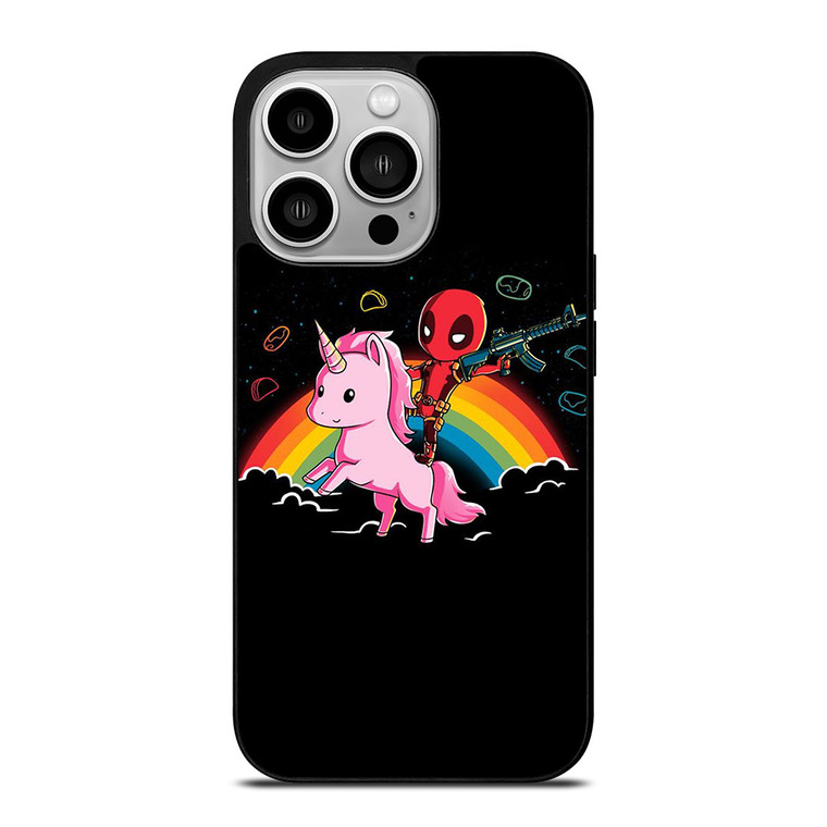 DEADPOOL AND UNICORN CUTE iPhone 14 Pro Case Cover