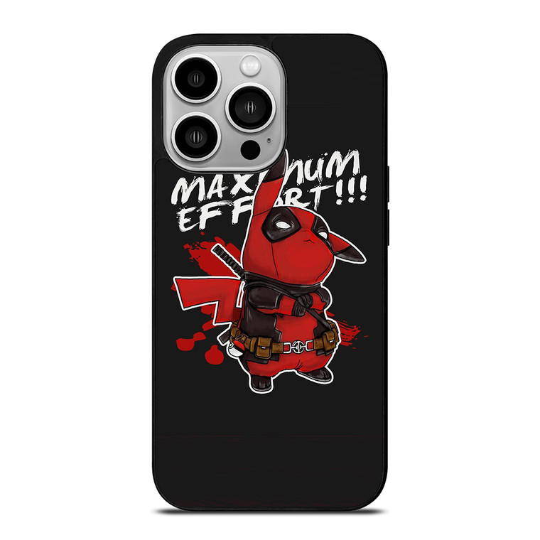 DEADPOOL POKEMON PIKACHU ART iPhone 14 Pro Case Cover