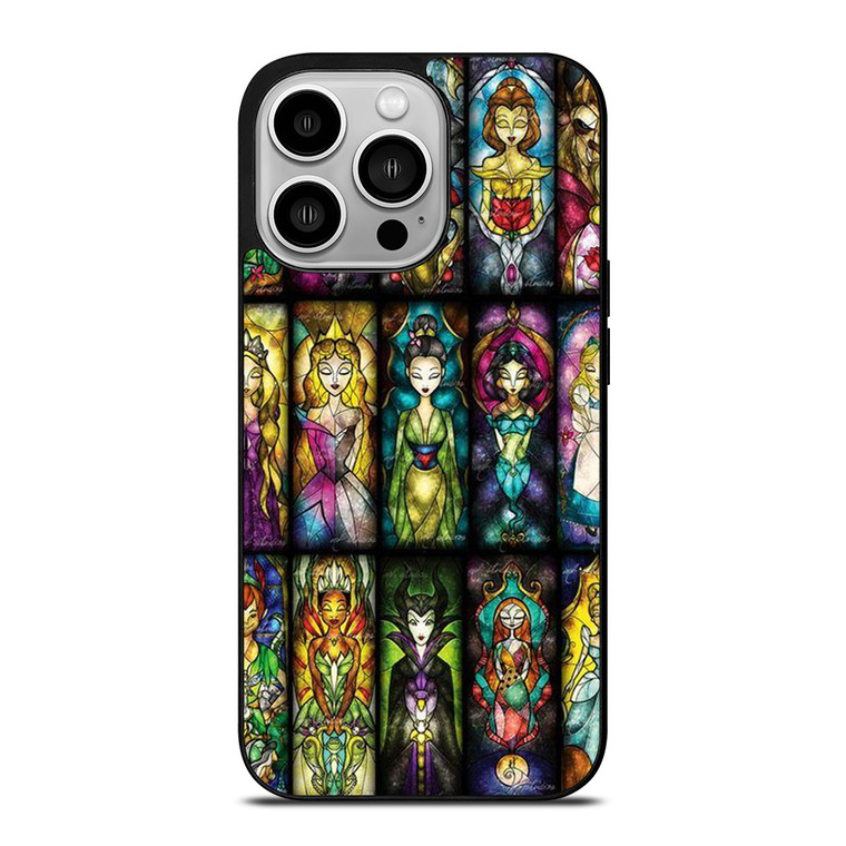 DISNEY PRINCESS STAINED GLASS iPhone 14 Pro Case Cover