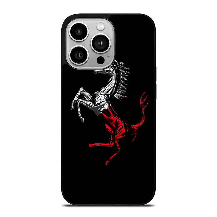 FERRARI LOGO CHROME HORSE iPhone 14 Pro Case Cover FERRARI LOGO CHROME HORSE iPhone 14 Pro Case Cover