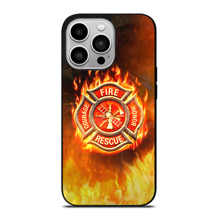 FIREFIGHTER FIREMAN FIRE LOGO iPhone 14 Pro Case Cover