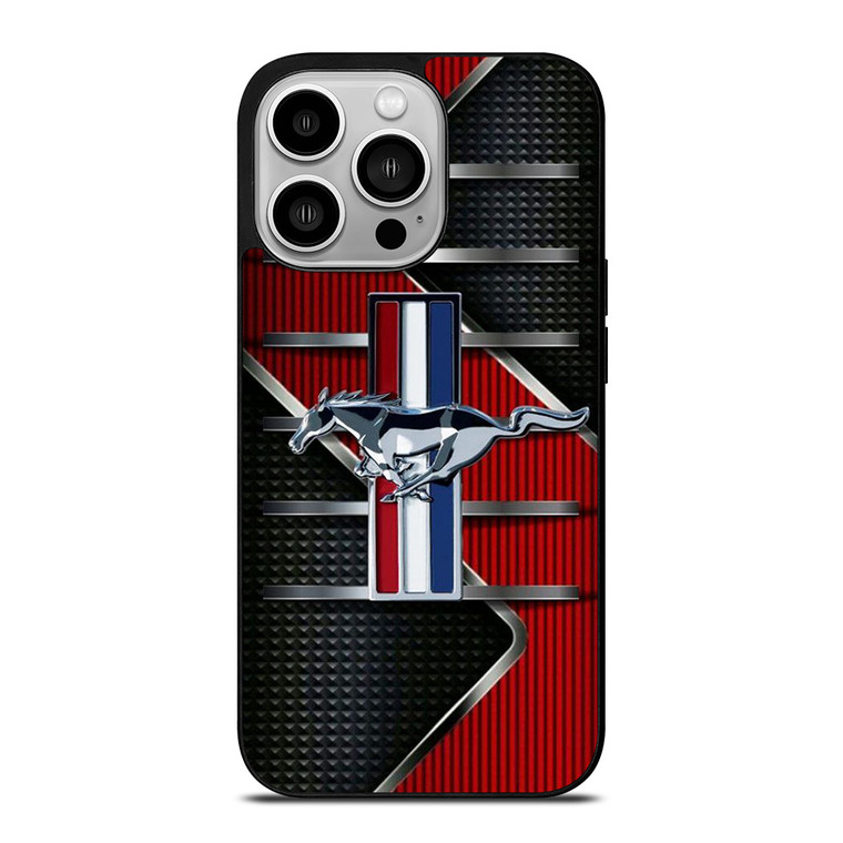 FORD MUSTANG METAL LOGO iPhone 14 Pro Case Cover