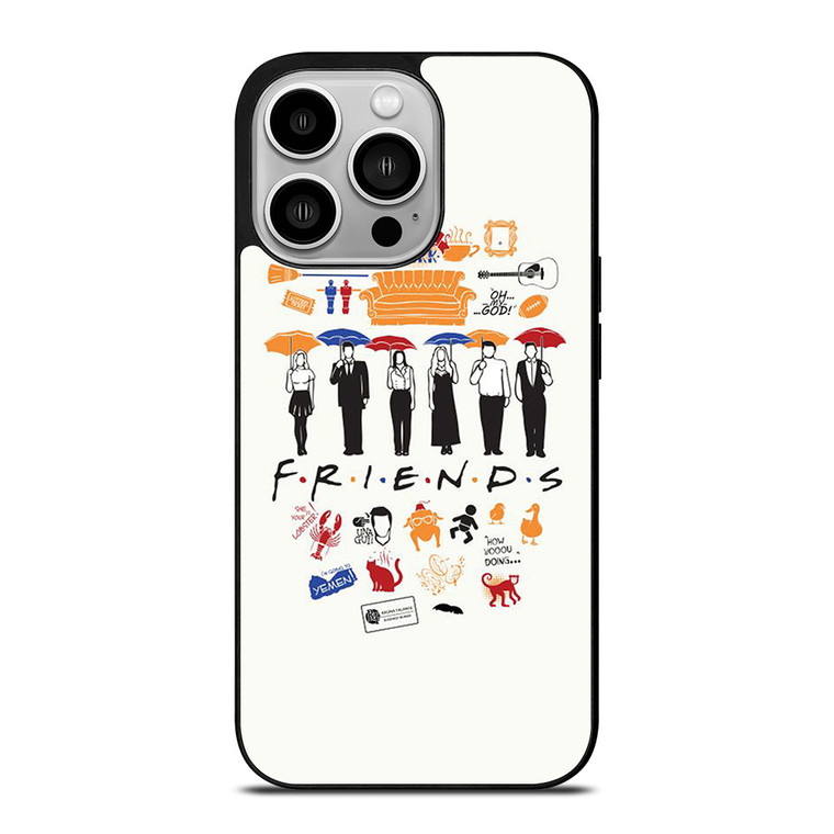 FRIENDS TV SHOW CLIP ART iPhone 14 Pro Case Cover