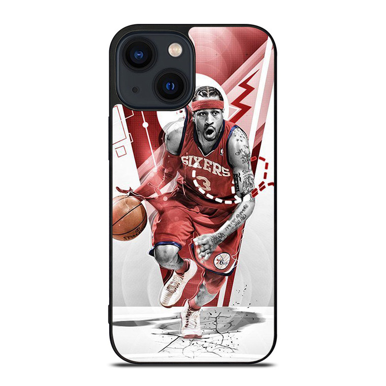 ALLEN IVERSON SIXERS BASKETBALL iPhone 14 Plus Case Cover