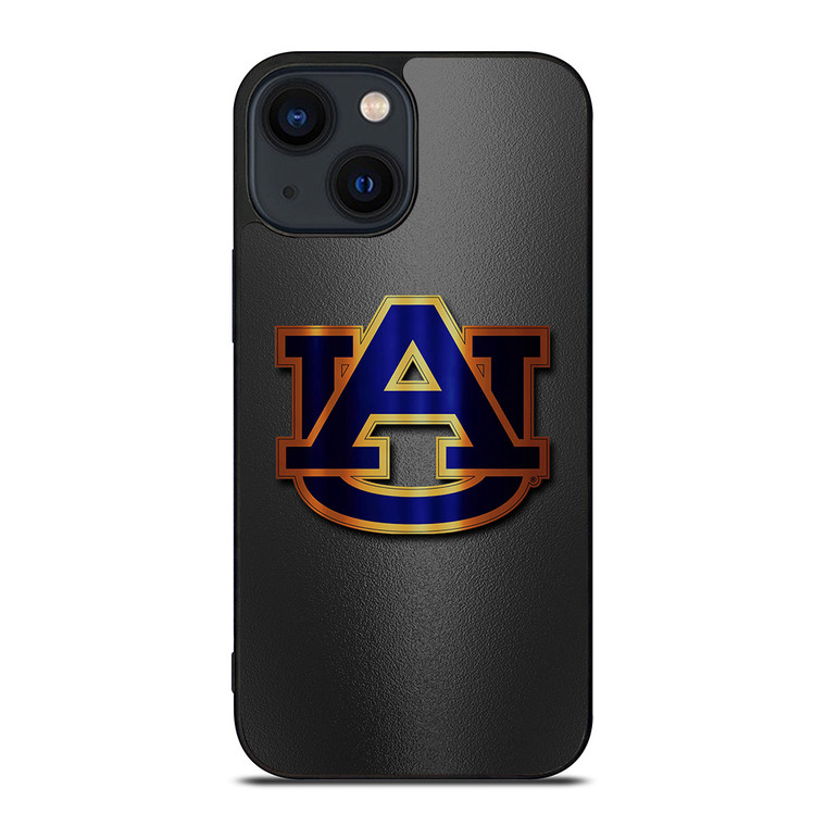 AUBURN TIGERS FOOTBALL LOGO METAL iPhone 14 Plus Case Cover