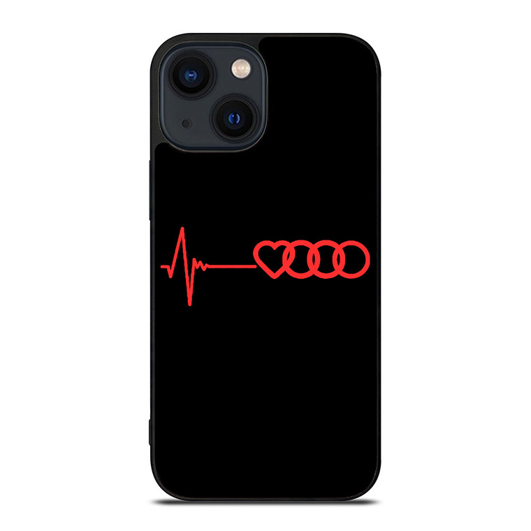AUDI HEART BEATING iPhone 14 Plus Case Cover