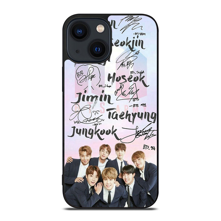 BANGTAN BOYS BTS SIGNATURE iPhone 14 Plus Case Cover