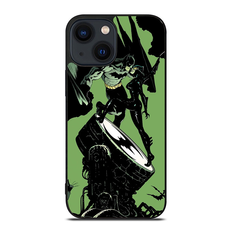BATMAN VS VILLAIN CARTOON iPhone 14 Plus Case Cover