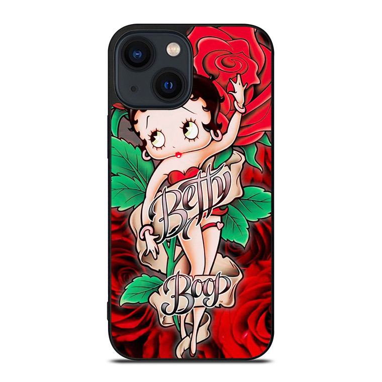 BETTY BOOP FLORAL iPhone 14 Plus Case Cover BETTY BOOP FLORAL iPhone 14 Plus Case Cover