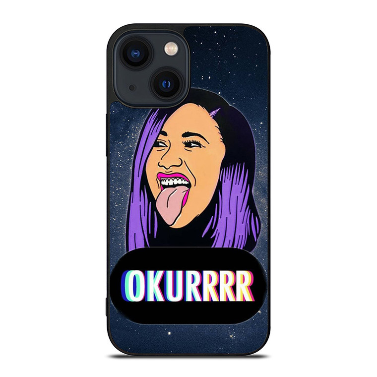 CARDI B FACE CARTOON iPhone 14 Plus Case Cover