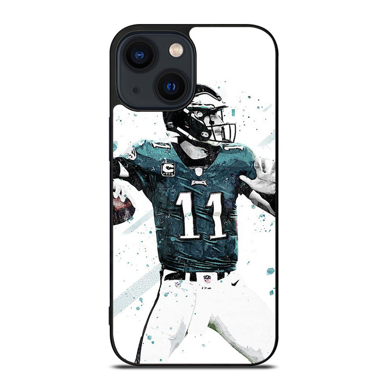 CARSON WENTZ PHILADELPHIA EAGLES FOOTBALL iPhone 14 Plus Case Cover