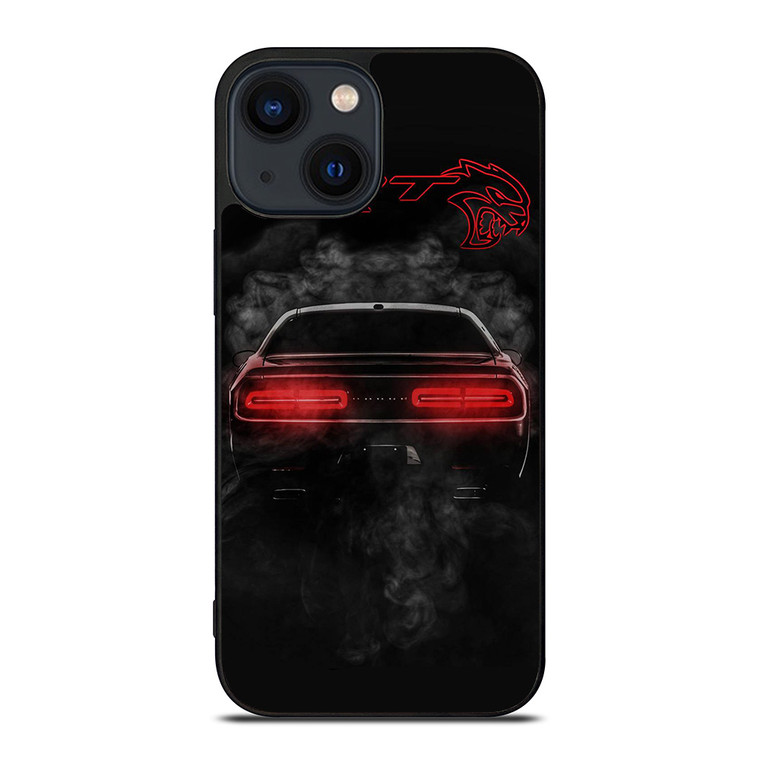 CHALLENGER HELLCAT BLACK DODGE SRT iPhone 14 Plus Case Cover CHALLENGER HELLCAT BLACK DODGE SRT iPhone 14 Plus Case Cover