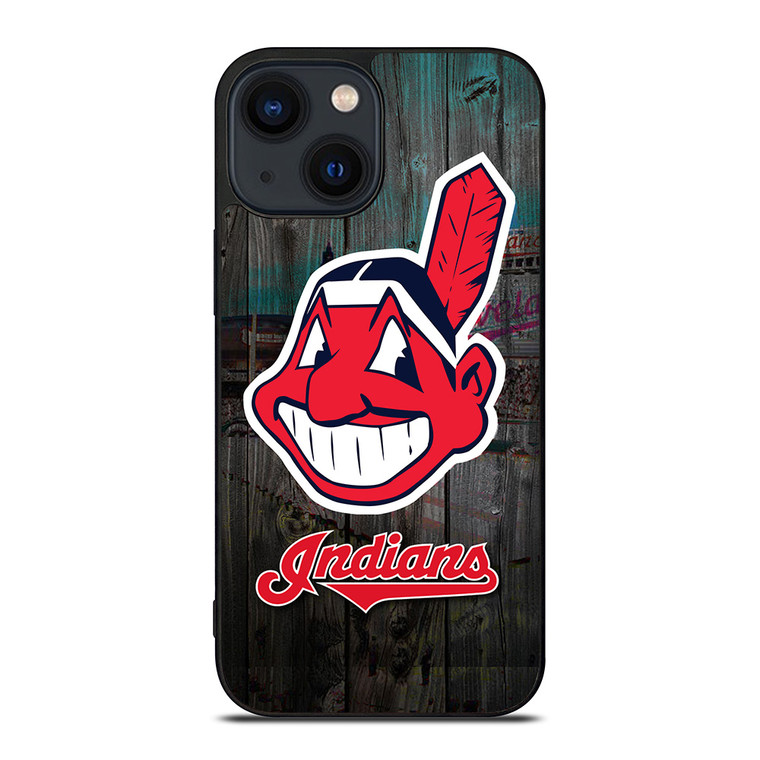 CLEVELAND INDIANS WOODEN LOGO iPhone 14 Plus Case Cover