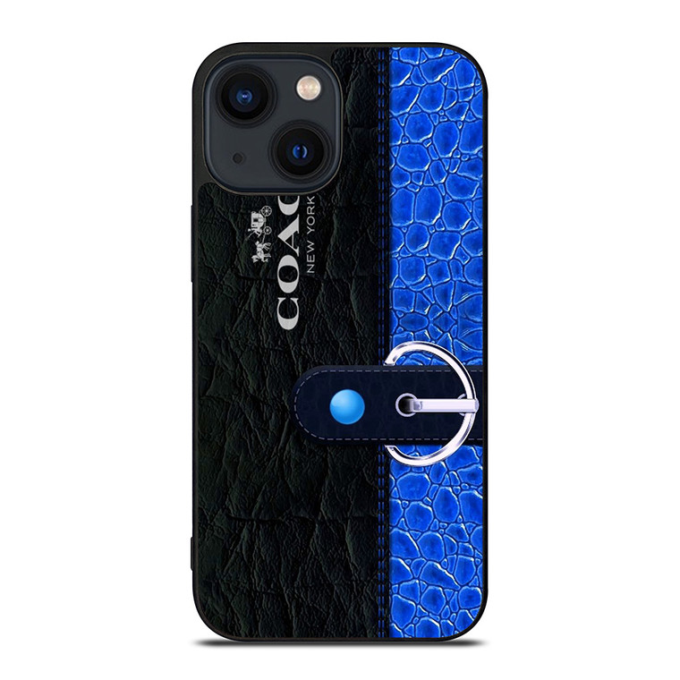 COACH BAG BLUE iPhone 14 Plus Case Cover