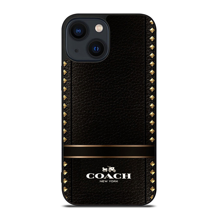 COACH BELT TEXTURE iPhone 14 Plus Case Cover