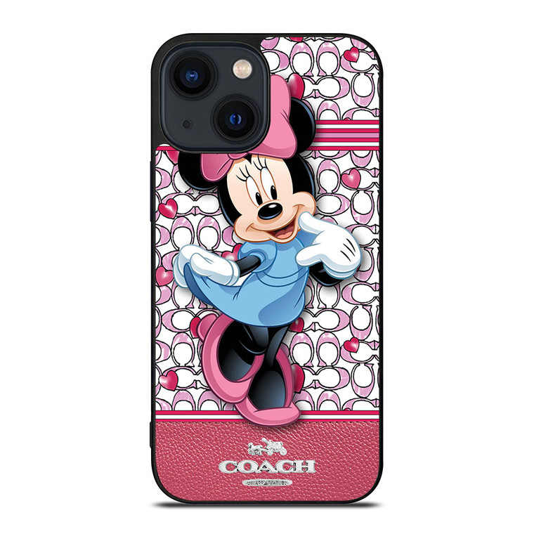 COACH MINNIE MOUSE PINK PATTERN iPhone 14 Plus Case Cover