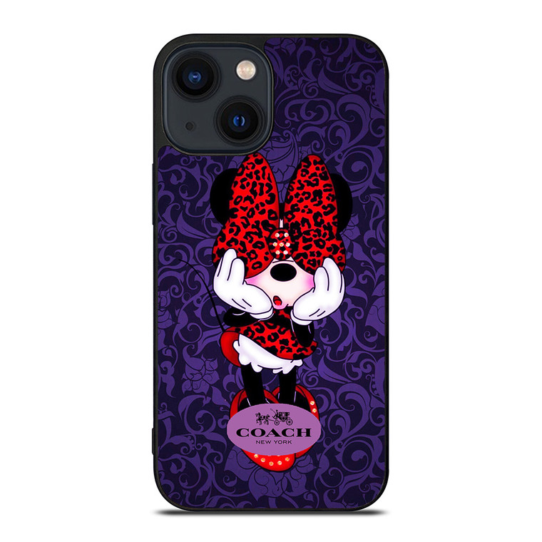 COACH MINNIE MOUSE PURPLE iPhone 14 Plus Case Cover