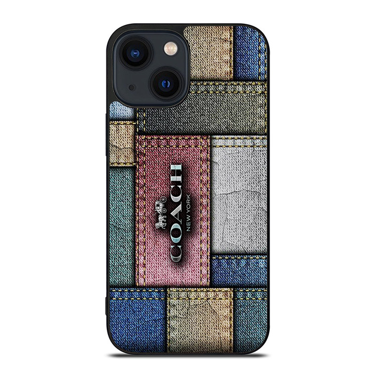 COACH NEW YORK LOGO JEANS  iPhone 14 Plus Case Cover