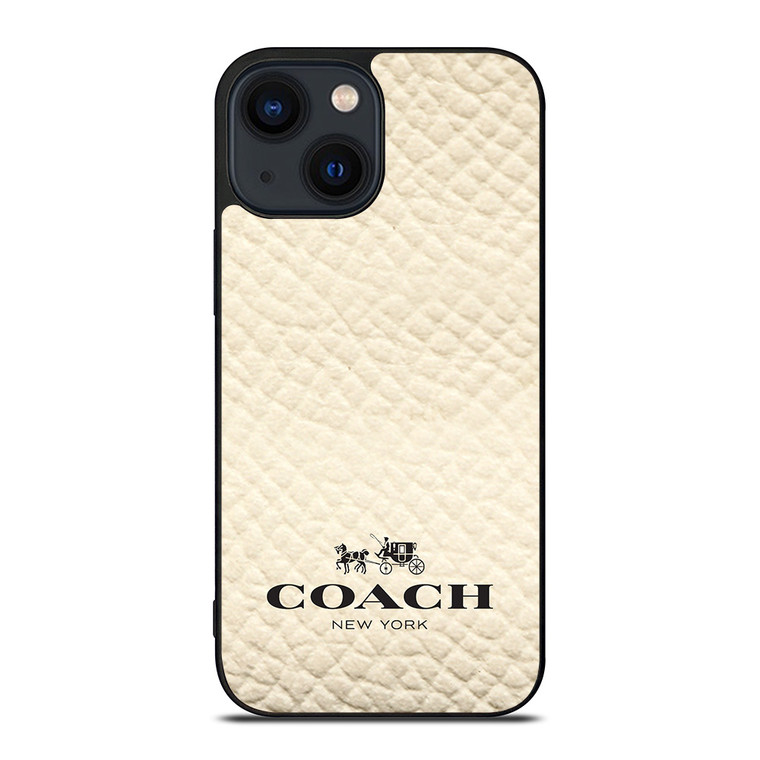 COACH NEW YORK WHITE iPhone 14 Plus Case Cover