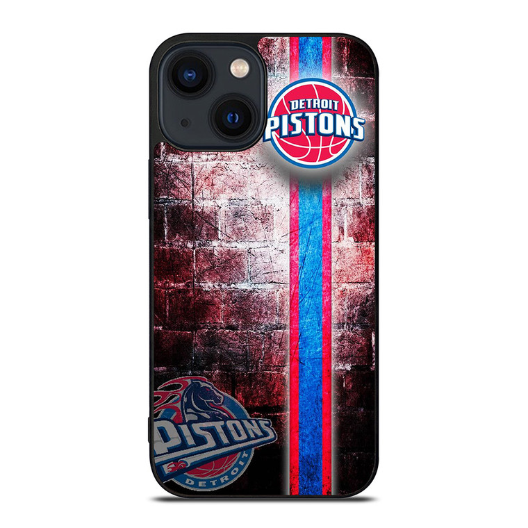 DETROIT PISTONS WALL LOGO iPhone 14 Plus Case Cover