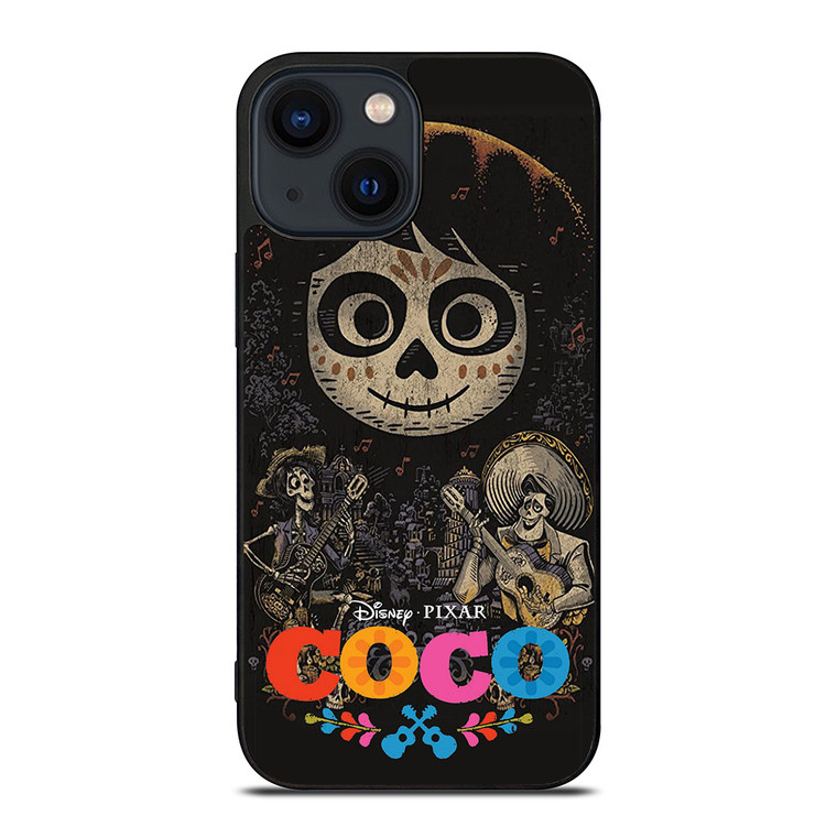 DISNEY COCO FACE ART iPhone 14 Plus Case Cover