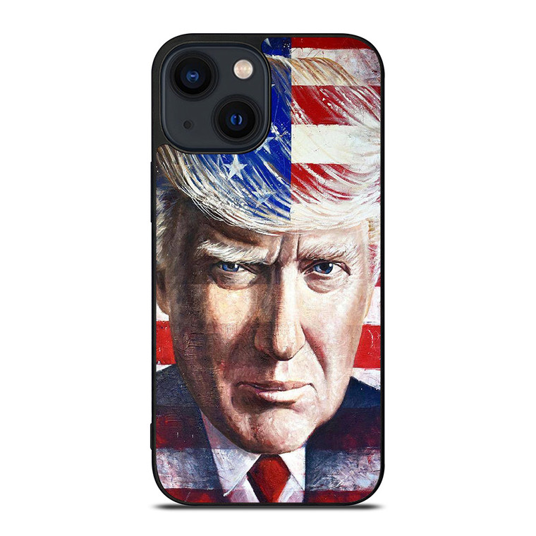 DONALD TRUMP FACE ART iPhone 14 Plus Case Cover