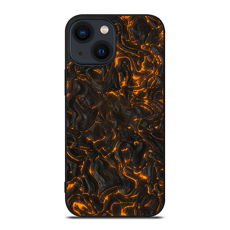 FIRE AND LAVA TEXTURES iPhone 14 Plus Case Cover